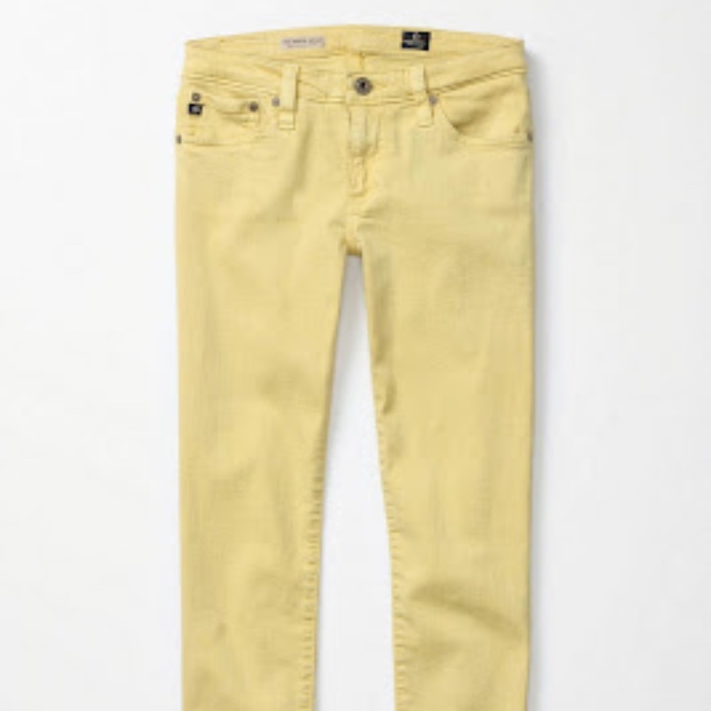 AG Stevie Ankle Pants- Size 27- Yellow